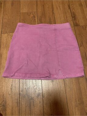 Pinkish purple Mini Skirt - Women's Casual Skirt